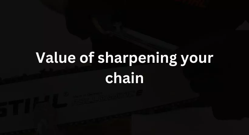 sharpening your chain