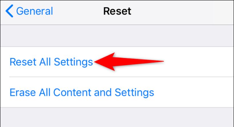 How to Reset All Settings