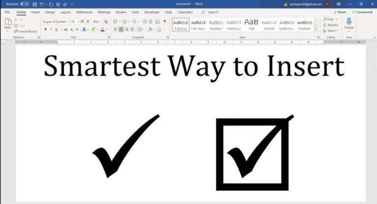 How to write the tick symbol ✓, check or seen in your documents-Featured