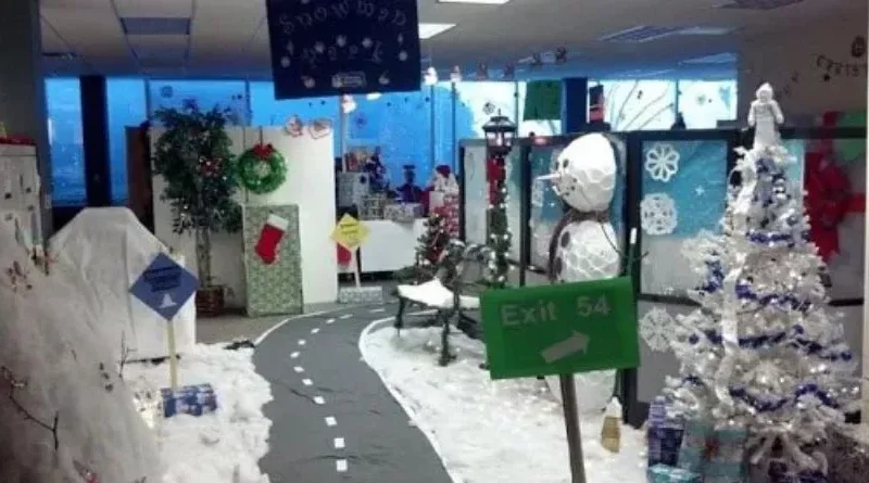 office christmas decoration ideas