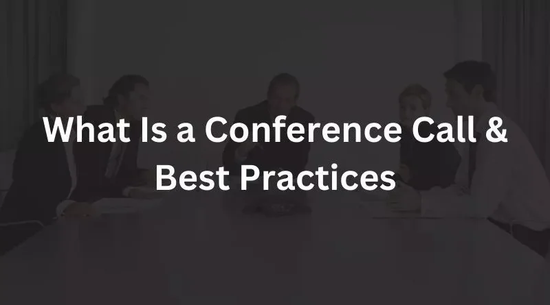 what is a conference call