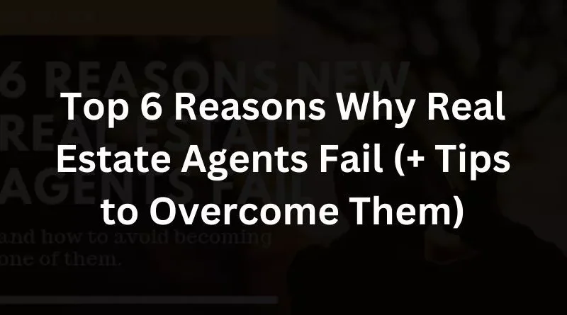 what percent of real estate agents fail